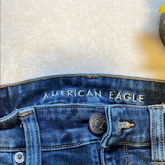 American Eagle Outfitters Blue Skinny Jeans Sleek Fit - Picture 2 of 7